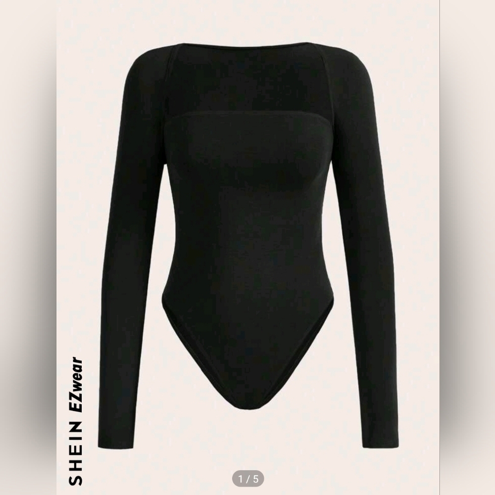 SHEIN Women Strapless Black Bodysuit & Bolero Top size XS Summer Spring Fall